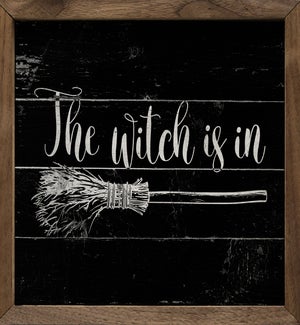 The Witch Is In Broom Black